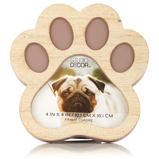 Paw Shape 4&#x22; x 4&#x22; Picture Frame by Studio D&#xE9;cor&#xAE;